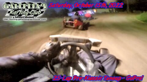 Galletta's Karting Club: 2022/10/15 - Reuter, Hook & Stevens Bros. 25-lap GoPro Season 26, Vol 6.2