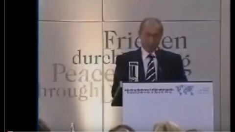 Putin's famous Munich Speech 2007 (Video)