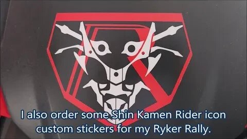 Shin Kamen Rider & Sticker For The Ryker Rally