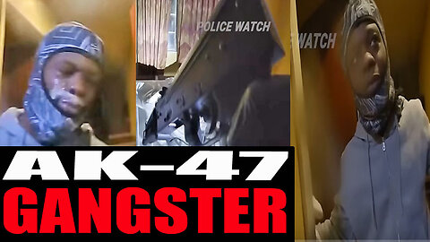 Gangsta Gets Caught with A AK 47 at A Hotel