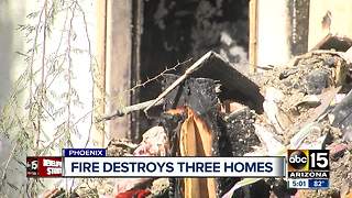 Several families displaced after fire burns at Valley apartment