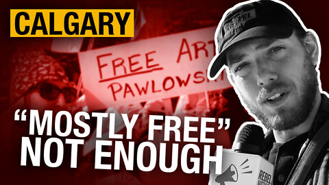 Calgary United for Freedom rally diverted by counter protest