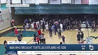 Man who brought tortillas to Coronado High basketball game explains his side