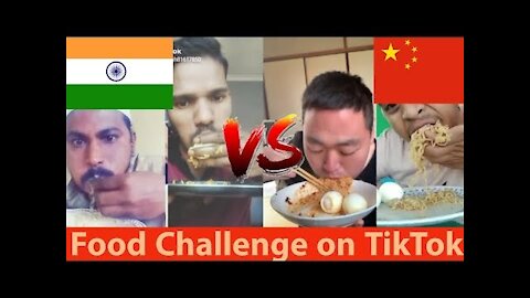 Funny Food Challange On TikTok | Who will win INDIA Vs CHINA | Be Me Stick /