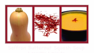 How to make a saffron butternut squash soup