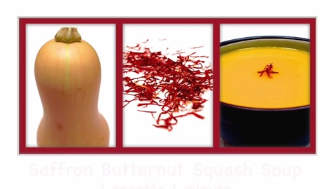 How to make a saffron butternut squash soup