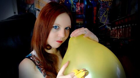 Blowing Up 3 Yellow Balloons with my Mouth | Balloon ASMR