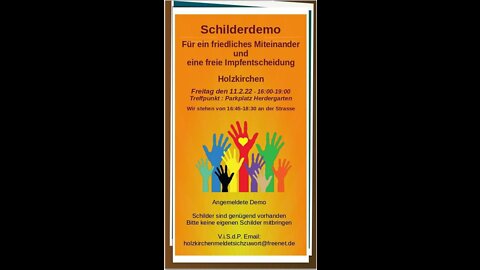 Schilderdemo Holzkirchen 11.02.22