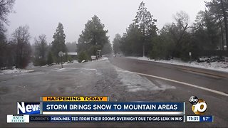 Snow brings visitors to county's mountains