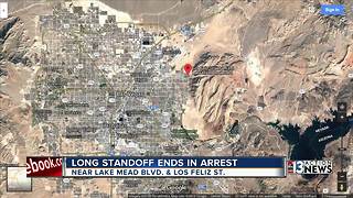 Standoff in desert ends with suspect in custody