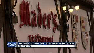 Mader's Restaurant temporarily closed due to rodent infestation
