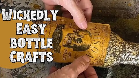 Spooky Trash-to-Treasure / Glass Bottle Halloween DIYS