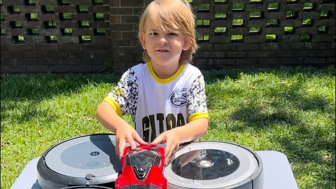 Which Robot Vacuum falls off the card table??? 🤦‍♀️ Watch to find out!