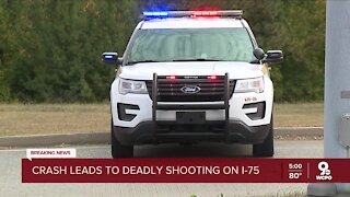 Crash leads to shooting on I-75
