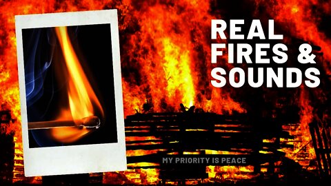 Real Fires with Crackling Sounds | No Music | Mesmerizing | Compilation |