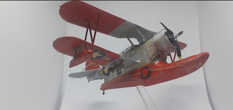 Grumman Duck,Airfix 1/72 scale model kit,step by step building.