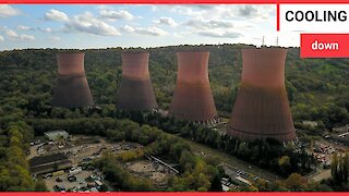 Watch the historic Ironbridge Power Station being demolished