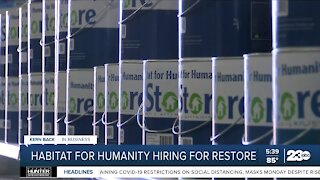 Habitat for Humanity Golden Empire looking to hire for ReStore in Southwest Bakersfield