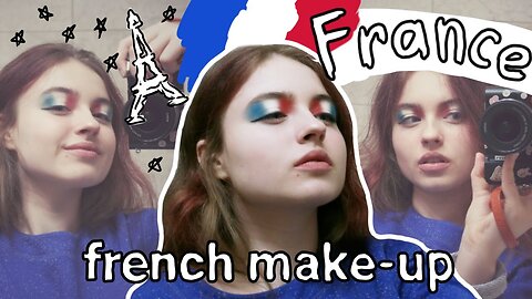 turning myself into a french || French makeup