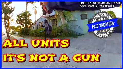 LAPD Officer Knows Man Has No Gun BUT STILL SHOOTS
