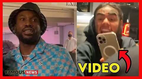 Meek Mill Vs 6ix9ine | LIVE Video Footage Of Their EXPLOSIVE Altercation on Famous News