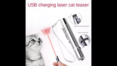 Pet Cat Red Pointer Toys Creative Laser Sight Pointer Laser Pen Interactive Toy Usb