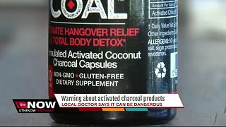 Warning about activated charcoal products