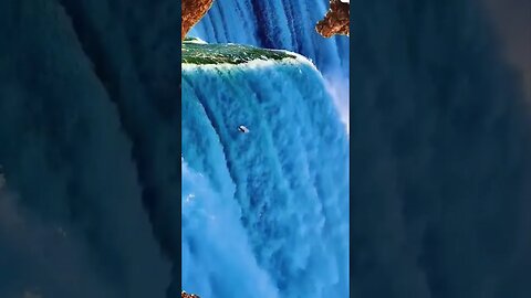 Calming Powerful Mountain Waterfall and River. Relaxing Nature Sounds. #shorts