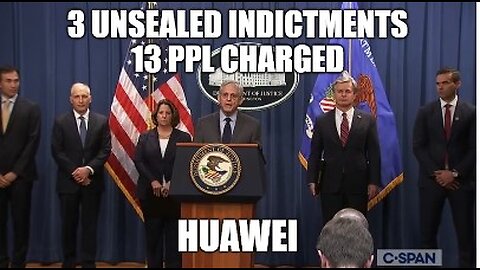 10/24/2022 - Merrick Garland - Christopher Wray Press Conference unsealed indictments on PRC Huawei!