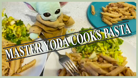 Master Yoda is helping us cooking pasta!