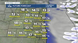 Wednesday is cloudy, but warm air pushes highs near 50