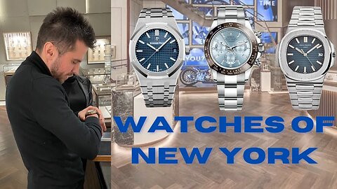 Watches of NYC. I toured a luxury watches store near 5th Avenue and tried a $65.000 Rolex Daytona!