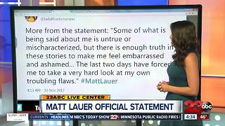 BREAKING: Matt Lauer breaks silence and issues apology