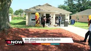 New, affordable single-family homes going up in East Tampa in hopes of revitalizing the area