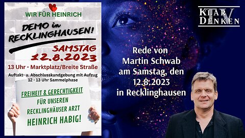 Rede von Martin Schwab am Samstag, den 12.08.2023 in Recklinghausen