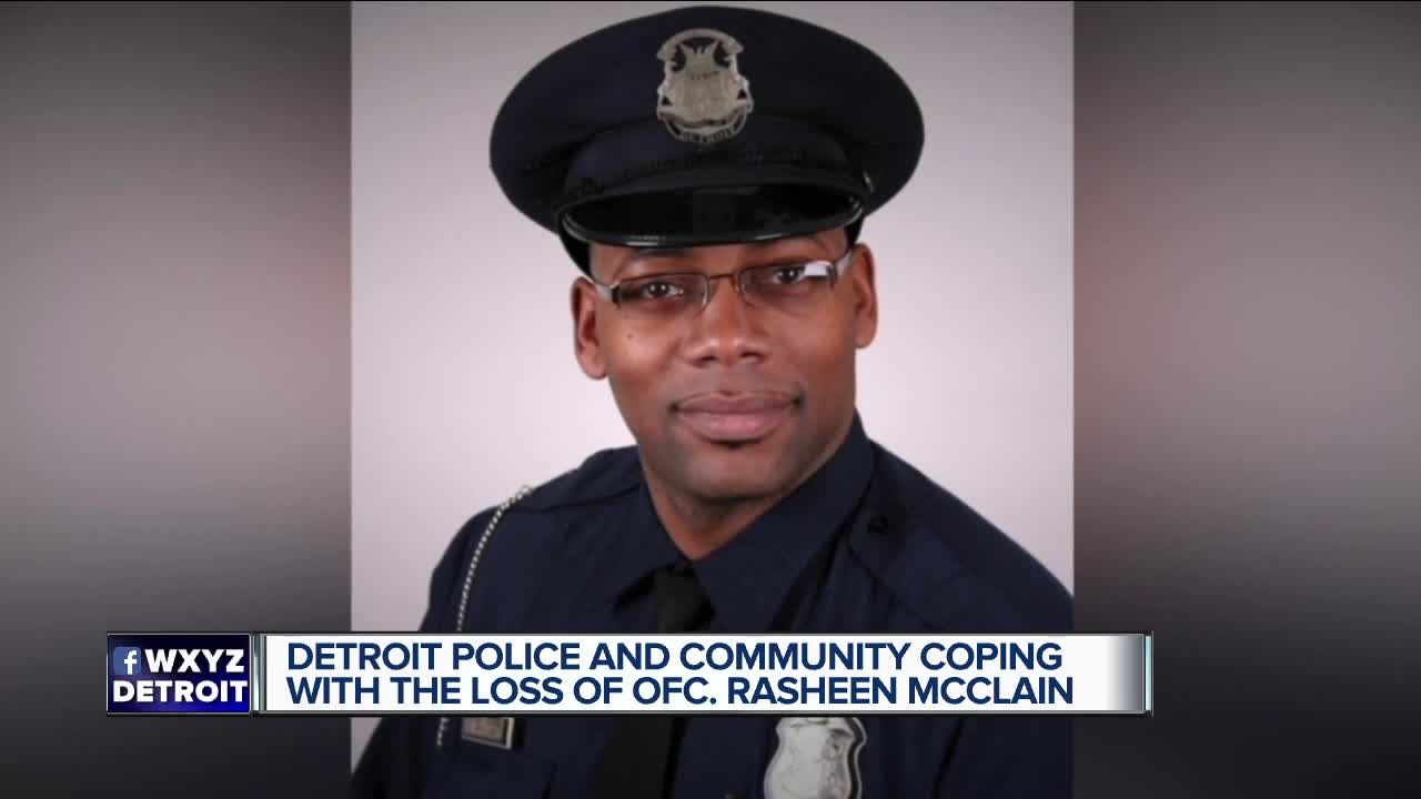 Detroit police and community coping with the loss of Officer Rasheed McClain