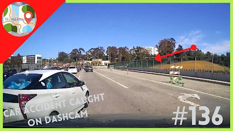 Dashcam Shows How Not To Take A 3 Lane Turn - Dashcam Clip Of The Day 137