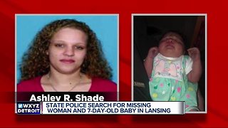 State Police search for missing woman and 7-day old baby in Lansing