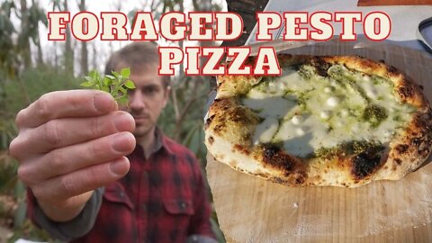 Foraged Pesto Pizza with Wild Chickweed!