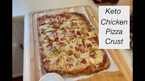 Chicken Crust Keto Friendly Pizza