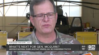 Is politics next for retiring National Guard Adjutant General Michael McGuire?