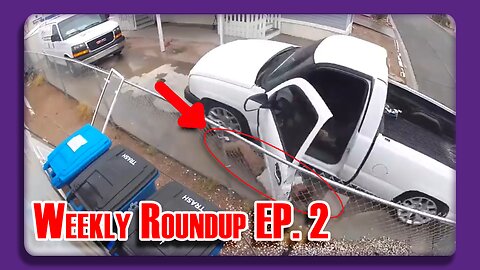 Unlucky/Lucky Man Almost Runs Himself Over | Weekly Roundup Ep2