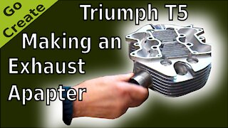 1957 Triumph 5T Classic Bike - Making a Stainless Steel Exhaust Adapter
