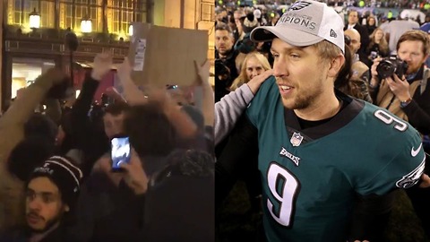 Eagles Fans HIJACK Vikings "Skol" Chant for Nick Foles