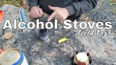 Alcohol Stove - Field Testing - Fancy Feast Cat Food Stove with Foster Beer Can Pot
