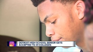 Detroit high school student senior gets accepted to 41 colleges