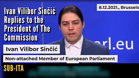 Ivan Sinčić // REPLY TO THE PRESIDENT OF THE COMMISSION [SUB-ITA]