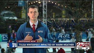 Tulsa Winterfest impacted by warm weather