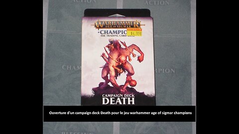 #tcg Ouverture d'un campaign deck Death pour le jeu warhammer age of sigmar champions