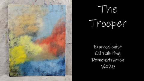 "The Trooper" Expressionist Oil Painting Demonstration #forsale